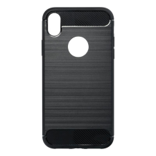 GSMLIVE Carbon Fiber iPhone X (5,8") fekete szilikon tok (Forcell) tok és táska