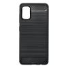 GSMLIVE Carbon Fiber Samsung A415 Galaxy A41 fekete szilikon tok (Forcell)