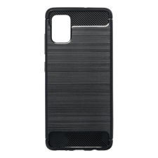 GSMLIVE Carbon Fiber Samsung A515 Galaxy A51 fekete szilikon tok (Forcell) tok és táska