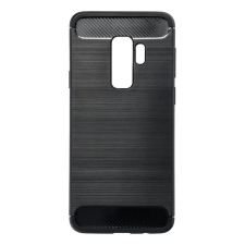 GSMLIVE Carbon Fiber Samsung G965 Galaxy S9 Plus fekete szilikon tok (Forcell) tok és táska