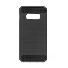 GSMLIVE Carbon Fiber Samsung G970 Galaxy S10e fekete szilikon tok (Forcell) tok és táska