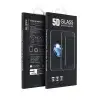 GSMLIVE iPhone 13 / 13 Pro / 14 (6.1") előlapi üvegfólia, edzett, hajlított, fekete keret, 9H, 5D Full Glue (Matte)