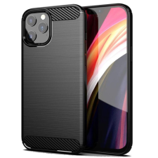 GSMLIVE iPhone 15 Pro (6.1&quot;) szilikon tok, fekete, Carbon fiber tok és táska