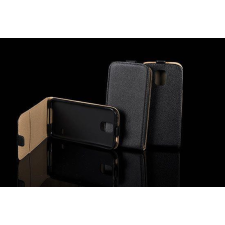 GSMLIVE Sony Xperia Z5 Compact fekete szilikon keretes vékony flip tok tok és táska