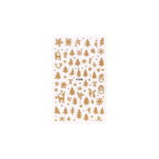 Guangzhou Merry Tech Körömmatrica - F1178 Karácsony Gold körömdíszítő