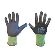 Guarder nylon/spandex kötött habnitril tenyérmártott kesztyű fekete 10