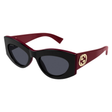 Gucci GG1843S 006 SHINY BILAYER BLACK/ SOLID BURGUNDY GREY napszemüveg