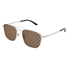 Gucci GG1881S 004 MATTE SILVER BROWN MIRROR napszemüveg