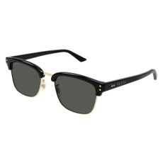 Gucci GG1897SK 001 SHINY BLACK WITH GOLD EYE RIMS GREY napszemüveg
