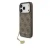 Guess 4G Charm Apple iPhone 17 Pro Tone on Tone hátlap tok, barna