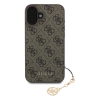 Guess 4G Charm iPhone 16 Plus Brown tok (GUHCP16MGF4GCW)
