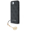 Guess 4G Charm iPhone 16e tok - Tone on Tone Grey (GUHCPSE4GF4GCK)