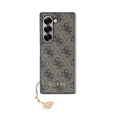 Guess 4G Charm Samsung Galaxy Z Fold 6 hátlap tok, barna tok és táska