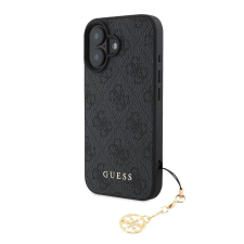 Guess 4G Charm tok iPhone 16 készülékhez szürke tok és táska