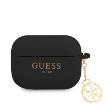 Guess 4G Charms Apple Apple Airpods Pro szilikon tok fekete (GUAPLSC4EK) fülhallgató, fejhallgató tok
