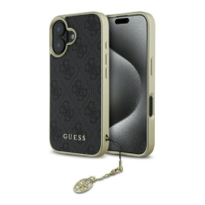 Guess 4G Charms Collection iPhone 16 hátlap tok, fekete GUHCP16SGF4GGR tok és táska