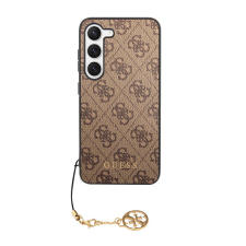 Guess 4G Charms Samsung Galaxy S23 szilikon tok, barna tok és táska