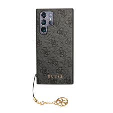 Guess 4G Charms Samsung Galaxy S23 Ultra szilikon tok, szürke tok és táska