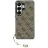 Guess 4G Classic Logo Charm mágneses tok Samsung Galaxy S26 Ultra barna SP113743