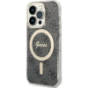 Guess 4G IML MagSafe kompatibilis iPhone 14 Pro hátlap tok, fekete (GUE002754)