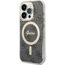Guess 4G IML MagSafe kompatibilis iPhone 14 Pro hátlap tok, fekete (GUE002754) tok és táska