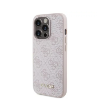 Guess 4G Metal Gold Logo Apple iPhone 15 Pro Tok - Rózsaszín (GUHCP15LG4GFPI) tok és táska