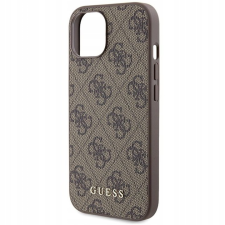 Guess 4G Metal Gold Logo Apple iPhone 15 Tok - Barna (GUHCP15SG4GFBR) mobiltelefon kellék