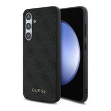 Guess 4G Metal Gold Logo Samsung Galaxy S24 FE hátlap tok, szürke GUHCS24FEG4GFGR tok és táska