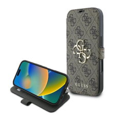 Guess 4G Metal Logo tok iPhone 16 Pro Max - barna tok és táska