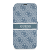 Guess 4G Printed Stripe Apple iPhone 13 Mini Flip Tok - Kék/Mintás (GUBKP13S4GDBL)