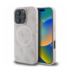 Guess 4G Ring Classic Logo Apple iPhone 16 Pro hátlap tok, rózsaszín GUHMP16LG4GFRP tok és táska