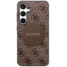 Guess 4G Round Patch Classic Logo MagSafe-kompatibilis tok Samsung Galaxy S25 - barna tok és táska