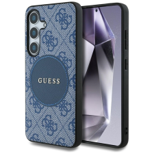 Guess 4G Round Patch Classic Logo MagSafe-kompatibilis tok Samsung Galaxy S25 - kék tok és táska