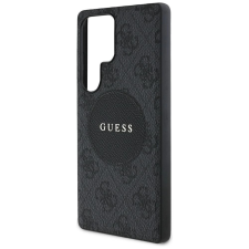 Guess 4G Round Patch Classic Logo MagSafe tok Samsung Galaxy S25 Ultra fekete tok és táska