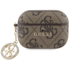 Guess 4G Script PC / PU Charm AirPods 2 tok - Brown (GUAP2P4E4CDW) fülhallgató, fejhallgató tok