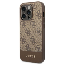 Guess 4G Stripe Collection Apple iPhone 14 Pro tok barna (GUHCP14LG4GLBR) (GUHCP14LG4GLBR) tok és táska