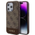 Guess 4G Stripe Magsafe hátlaptok iPhone 15 Pro barna