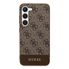 Guess 4G Stripe Samsung Galaxy S24+ szilikon tok barna tok és táska