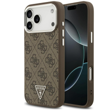 Guess 4G Triangle Logo Apple iPhone 17 Pro Max MagSafe hátlap tok, barna tok és táska