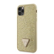 Guess Apple iPhone 11 Pro Max GUESS GUHCN65HDGTPD Hátlap - Arany tok és táska