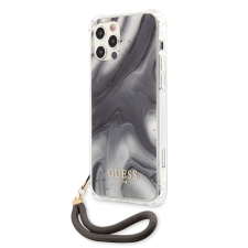 Guess Apple iPhone 12 Pro Max GUESS GUHCN12LKSMAGR TPU Hátlap - Szürke tok és táska