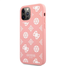 Guess Apple iPhone 12 Pro Max GUESS GUHCP12LLSPEWPI Liquid Silicon Hátlap - Rózsaszín tok és táska