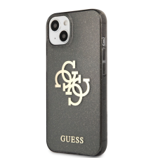Guess Apple iPhone 13 Mini GUESS GUHCP13SPCUGL4GBK Glitter TPU Hátlap - Fekete tok és táska