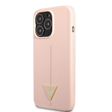 Guess Apple iPhone 13 Pro GUESS GUHCP13LSLTGP Liquid Silicone Hátlap - Rózsaszín tok és táska
