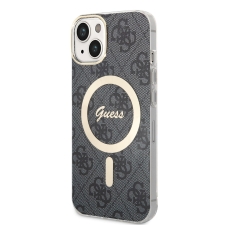 Guess Apple iPhone 15 GUESS GUHMP15SH4STK MagSafe IML Hátlap - Fekete tok és táska