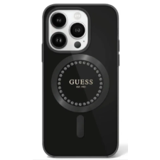 Guess Apple iPhone 16 Pro Max GUESS GUHMP16XPFTDTEK MagSafe Hátlap - Fekete tok és táska