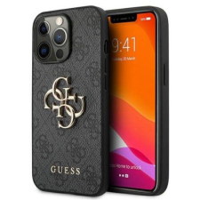 Guess Apple iPhone 16 Pro Max tok, Guess Big Metal Logo 4G szürke tok és táska