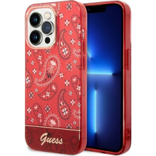 Guess Bandana Paisley Apple iPhone 14 Pro Max hátlap tok, piros (GUE2028) tok és táska