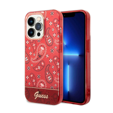 Guess Bandana Paisley - telefontok iPhone 14 Pro (red) tok és táska