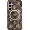 Guess CG MOBILE GUESS 4G BACKGROUND GOLD ELECTROPLATED PEONY PATTERN szilikon telefonvédő (ütésállóság, MagSafe) VILÁGOSBARNA Samsung Galaxy S25 (SM-S931) (GUHMS25SH4PYEEW) (GUHMS25SH4PYEEW)